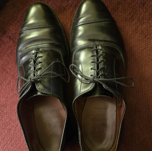 Allen Edmonds Boardroom Black Leather Captoe Oxford Shoes 10.5 main image 5